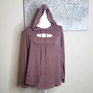 NEW Peek A Boo Boutique Purple Hooded Sweatshirt